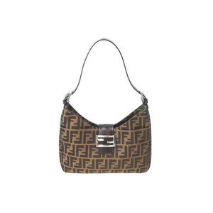 FENDI Mamma Bucket shoulder bag one Zucca canvas brown leather